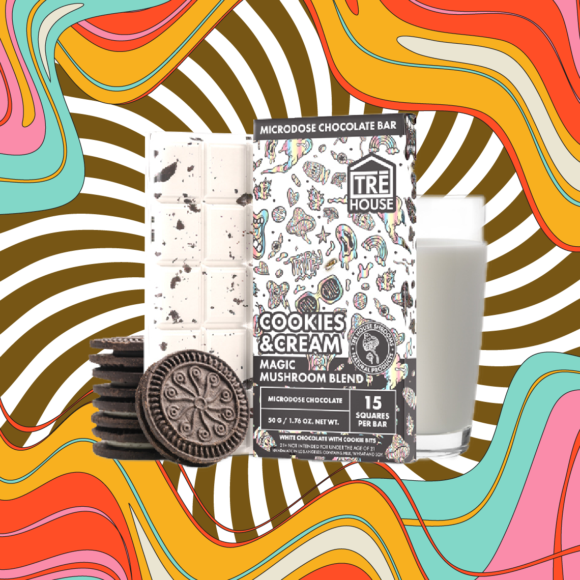 Magic Mushroom Chocolate Bar by TRE House