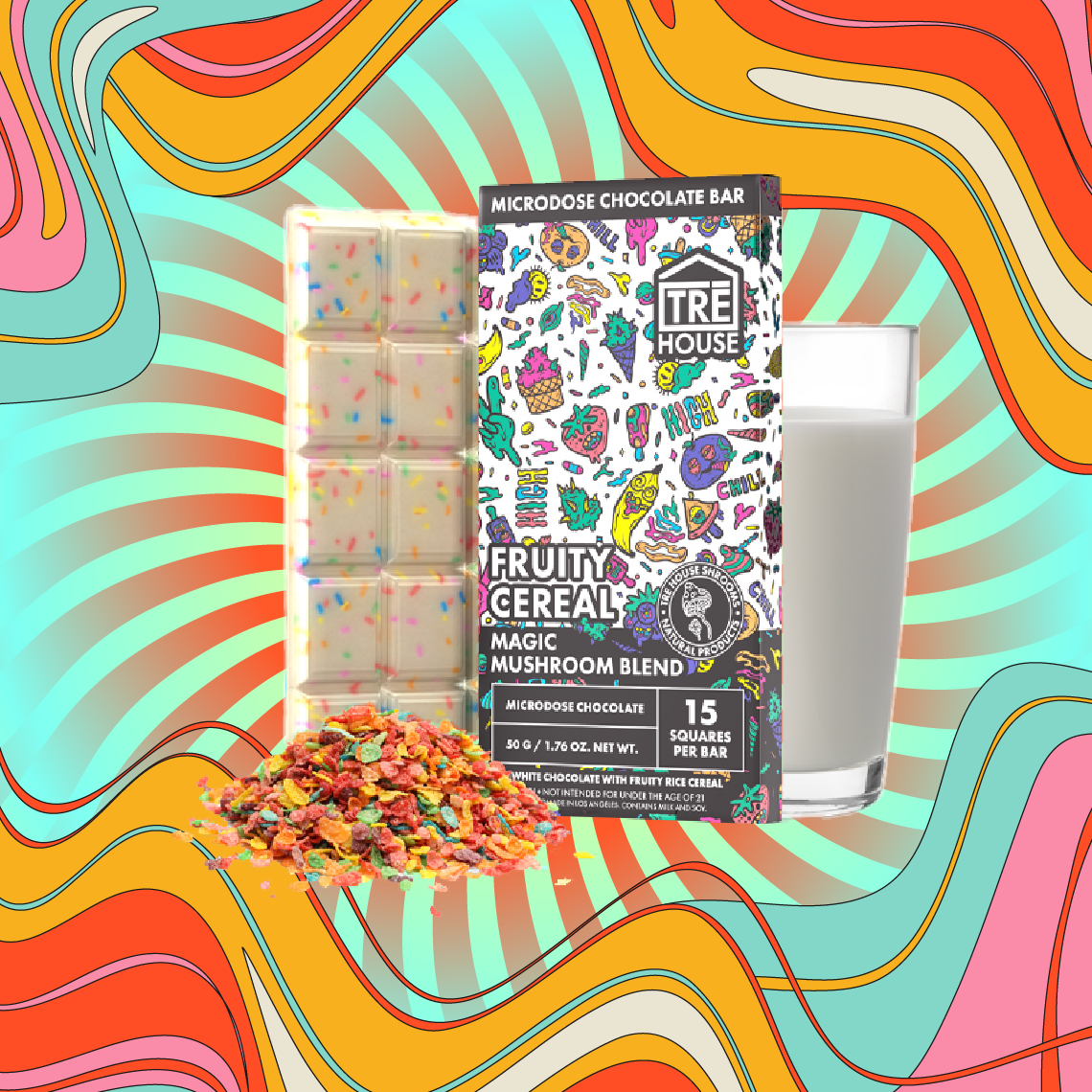 Magic Mushroom Chocolate Bar by TRE House
