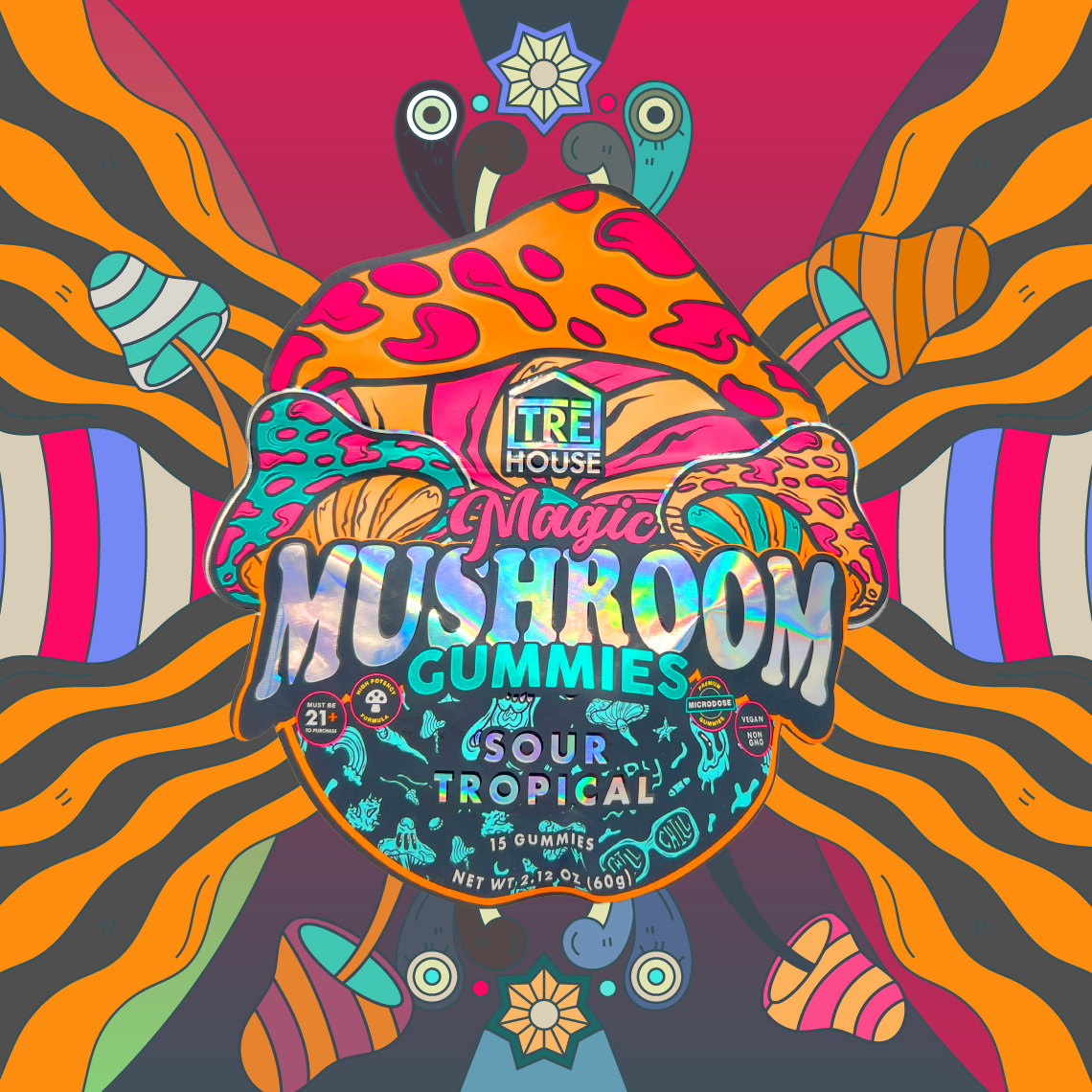 Magic Mushroom Gummies by TRE House