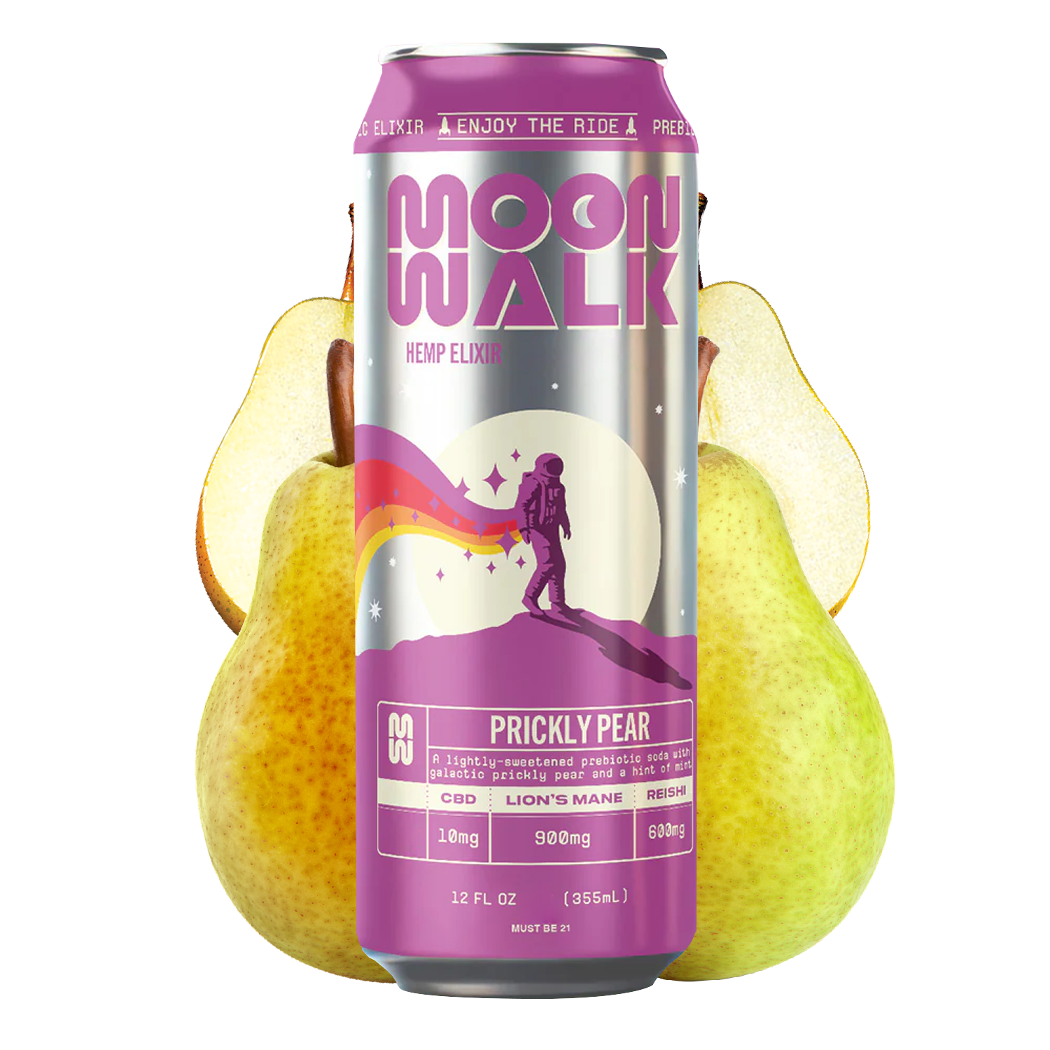 Moonwalk | Infused Hemp Elixir + THC + Mushroom | 355 mL
