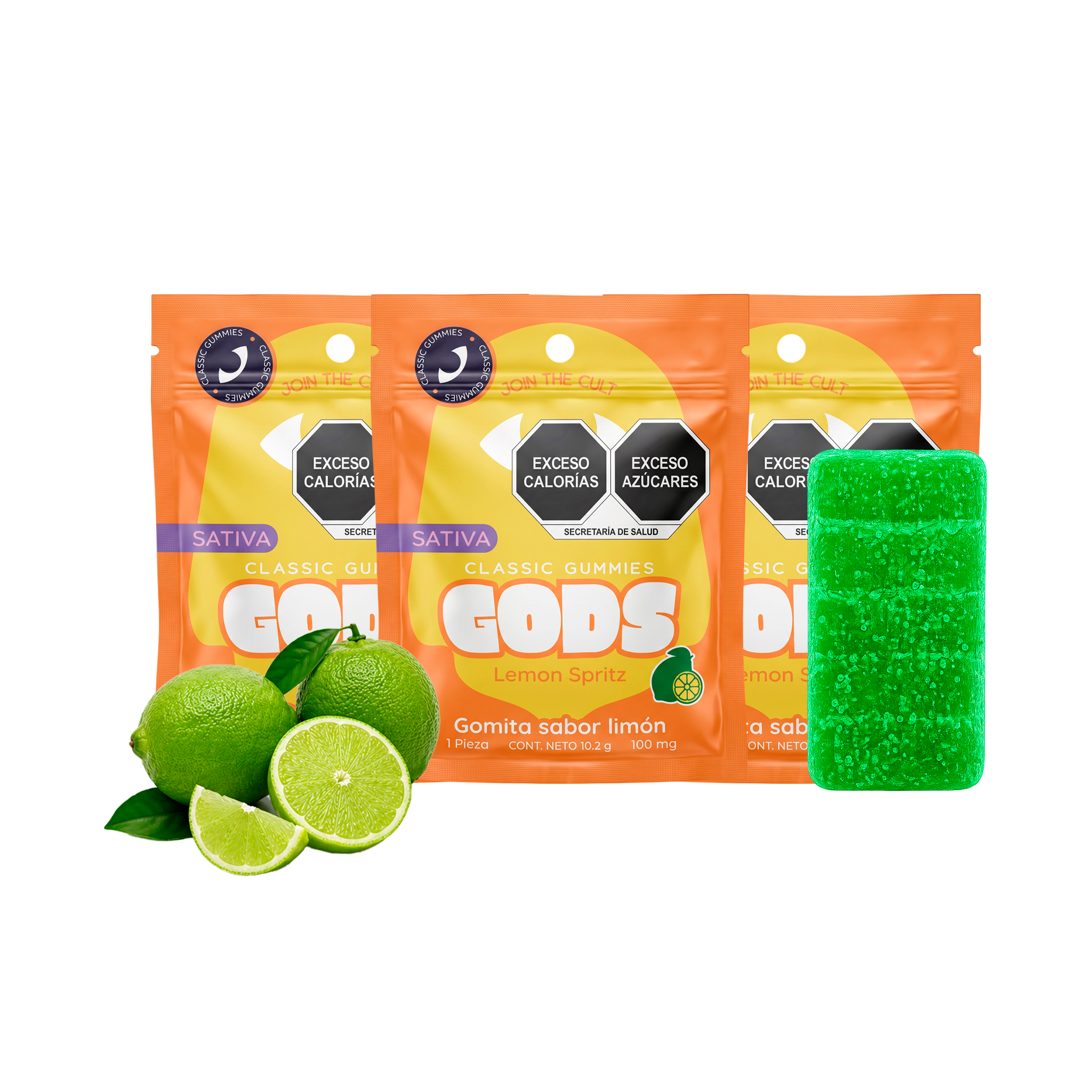 30 Gomitas THC Classic 100mg | 3,000 mg totales | GODS Beard Cult