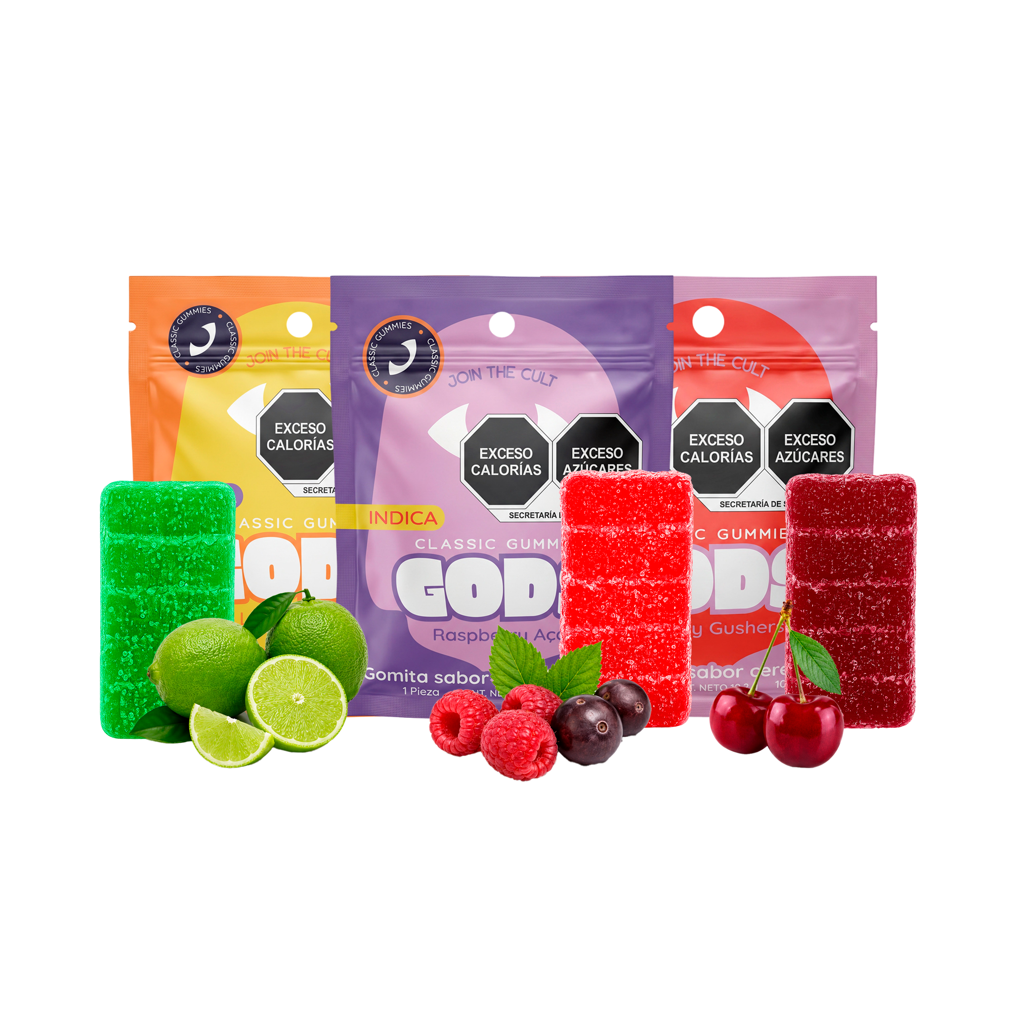 Variedad de sabores de Classic Gummies