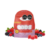 gomitas sabor frutos rojos de 10mg incluye 20 piezas GODS Fast Gummies