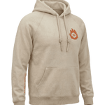Hoodie GBC Burn It All beige textura tela y acabado premium cannabis brand