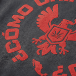Vista trasera sudadera ¿Cómo Chingados No? GBC — diseño streetwear hecho en México