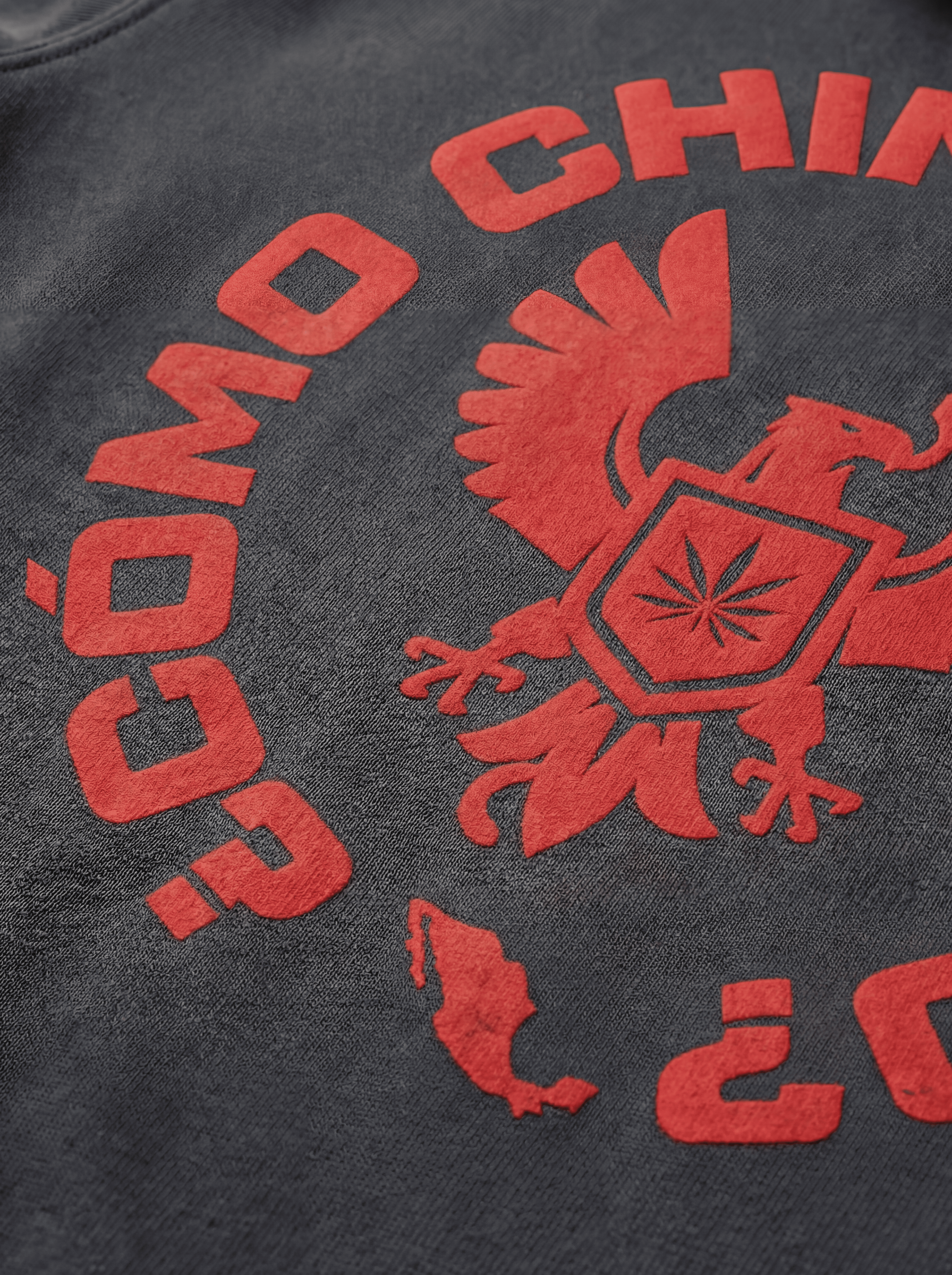 Vista trasera sudadera ¿Cómo Chingados No? GBC — diseño streetwear hecho en México