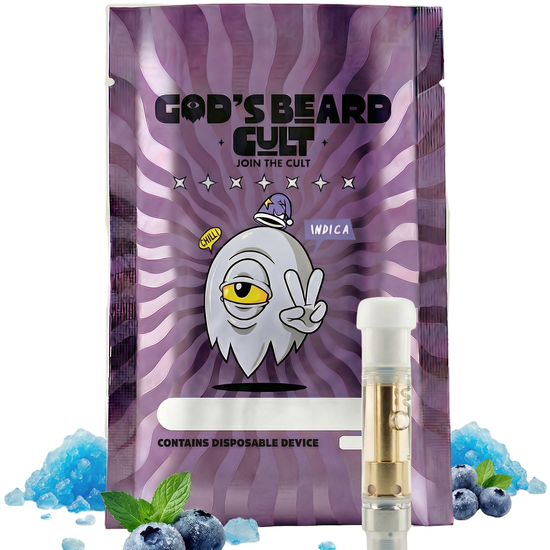 Gods Beard Cult | Cartucho 1mL | HHC + Live Resin + THCP | Pluma de Wax