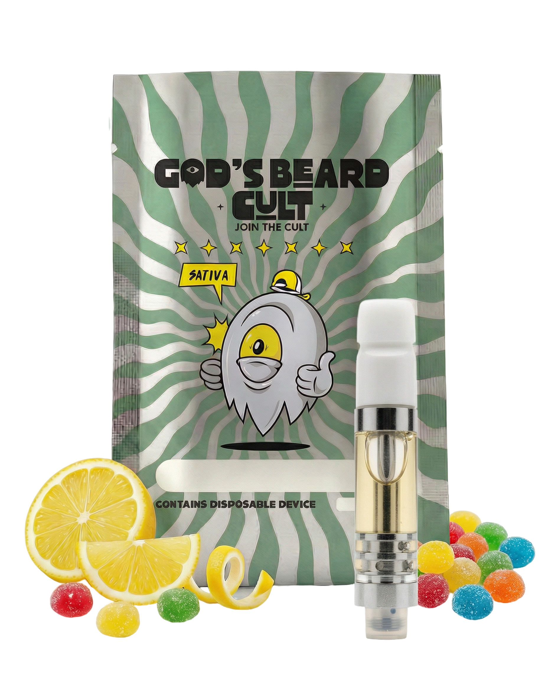 Pluma 510 cartucho 2 mL Lemon Zkittles Sativa – HHC Live Resin THCP GBC