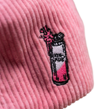 Gorra de Pana Rosa High Tide — Ride The Wave | Snapback Bordada