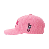 Gorra de Pana Rosa High Tide — Ride The Wave | Snapback Bordada
