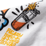 Detalle estampado Surf The High crop top cannabis lifestyle México