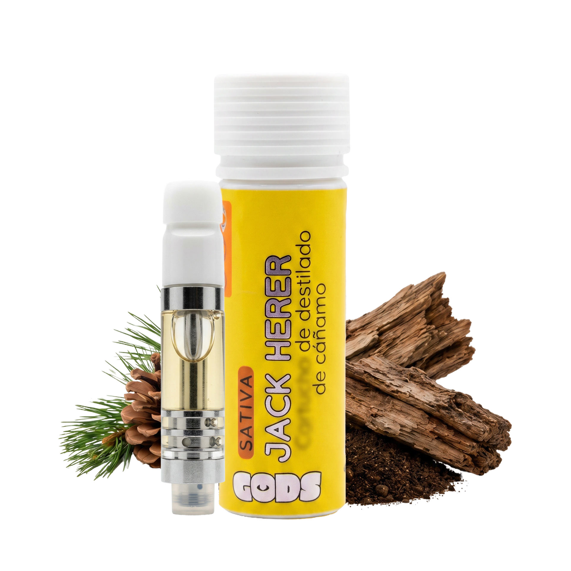 Gods Beard Cult | Wax 2mL | HHC + Live Resin + THCP | Pluma de Wax