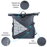 OZeta Mochila Roll-Up especificaciones técnicas resistente y ligera ideal para viaje y uso diario
