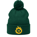 Beanie GBC Fire Gods verde frente lifestyle streetwear México
