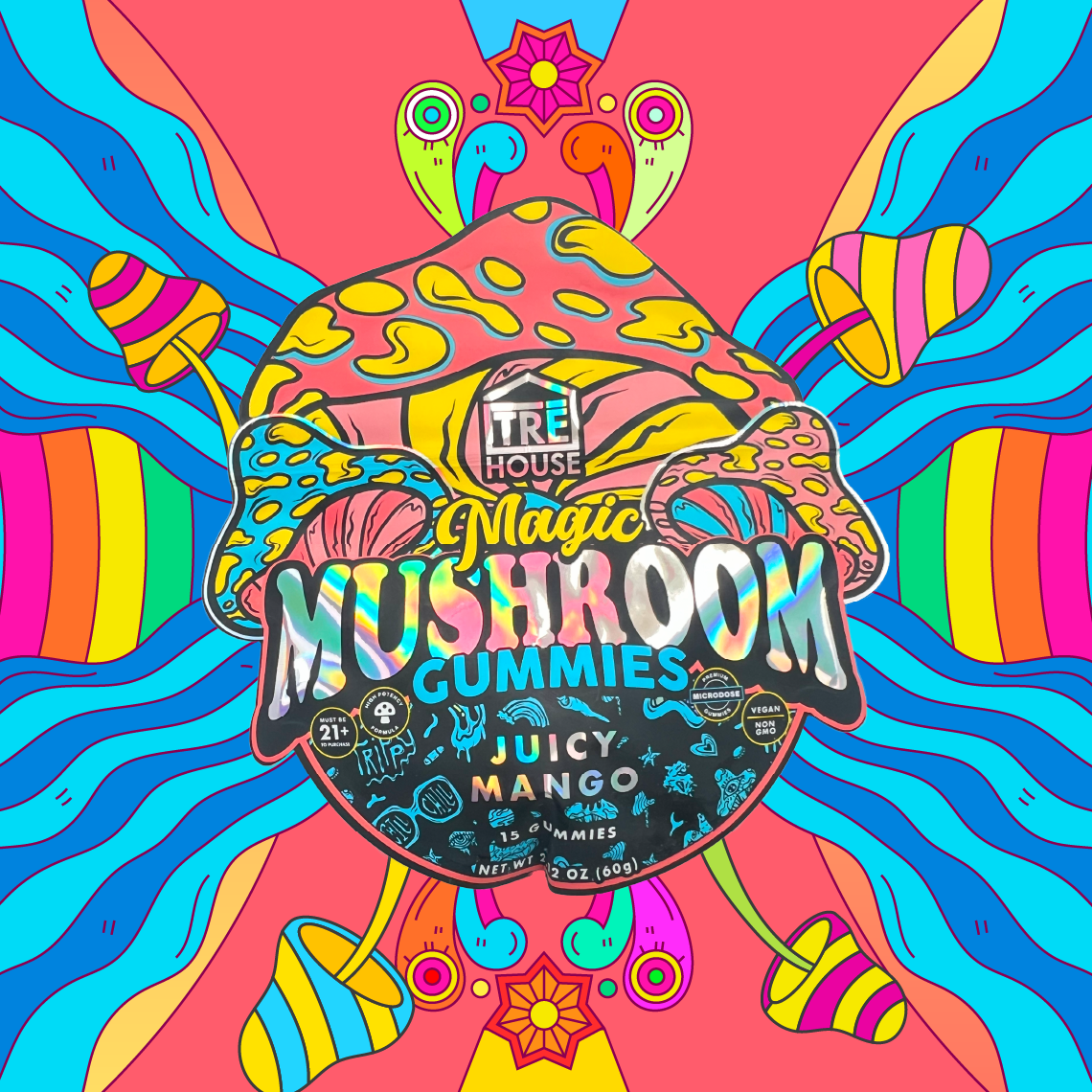 Magic Mushroom Gummies by TRE House