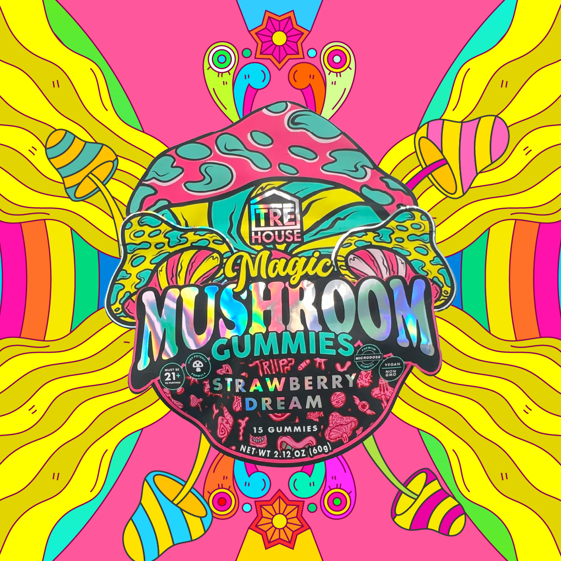 Magic Mushroom Gummies by TRE House